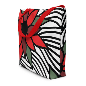 Christmas Flowers | Beach Bag