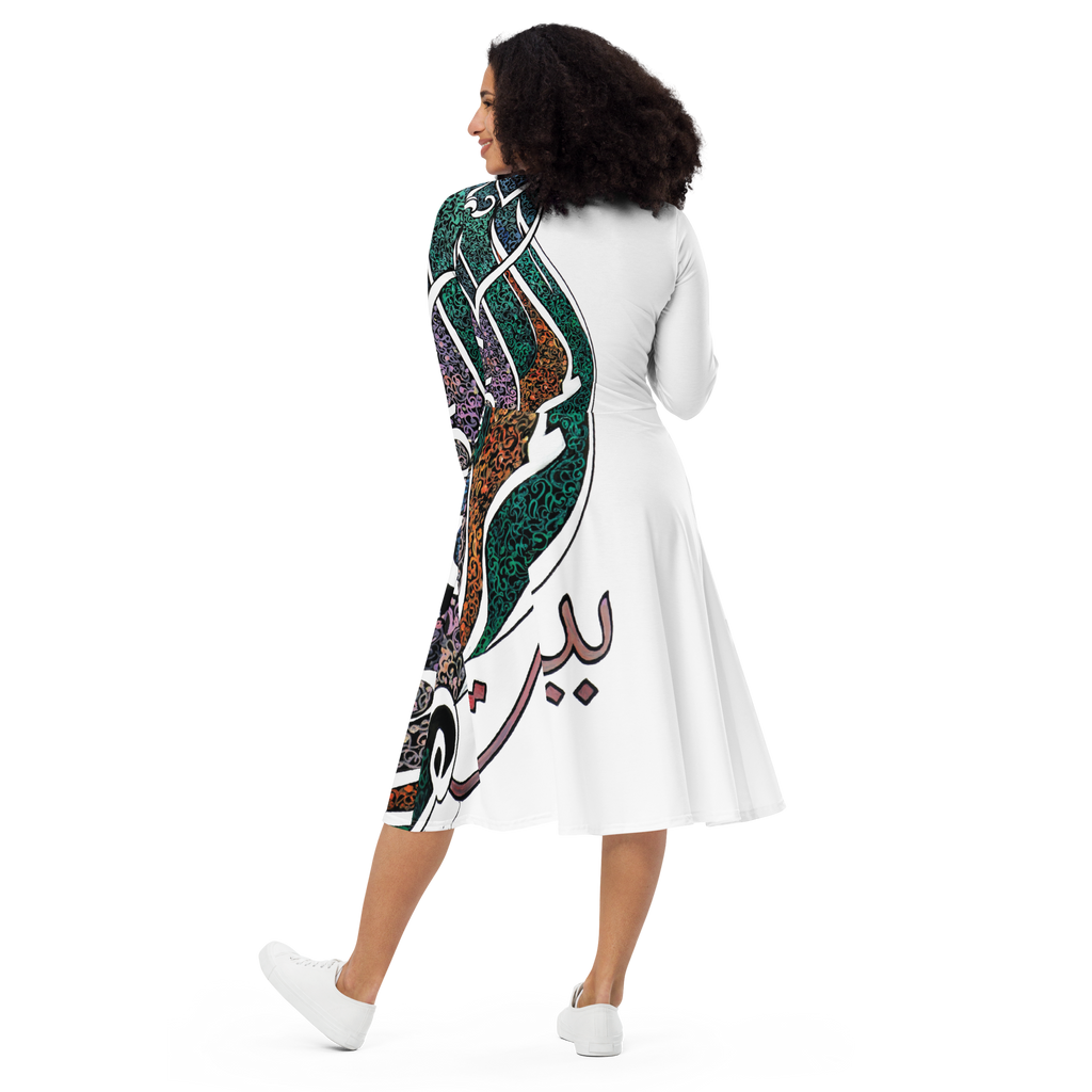 Letters of Identity | Long Sleeve Midi Dress