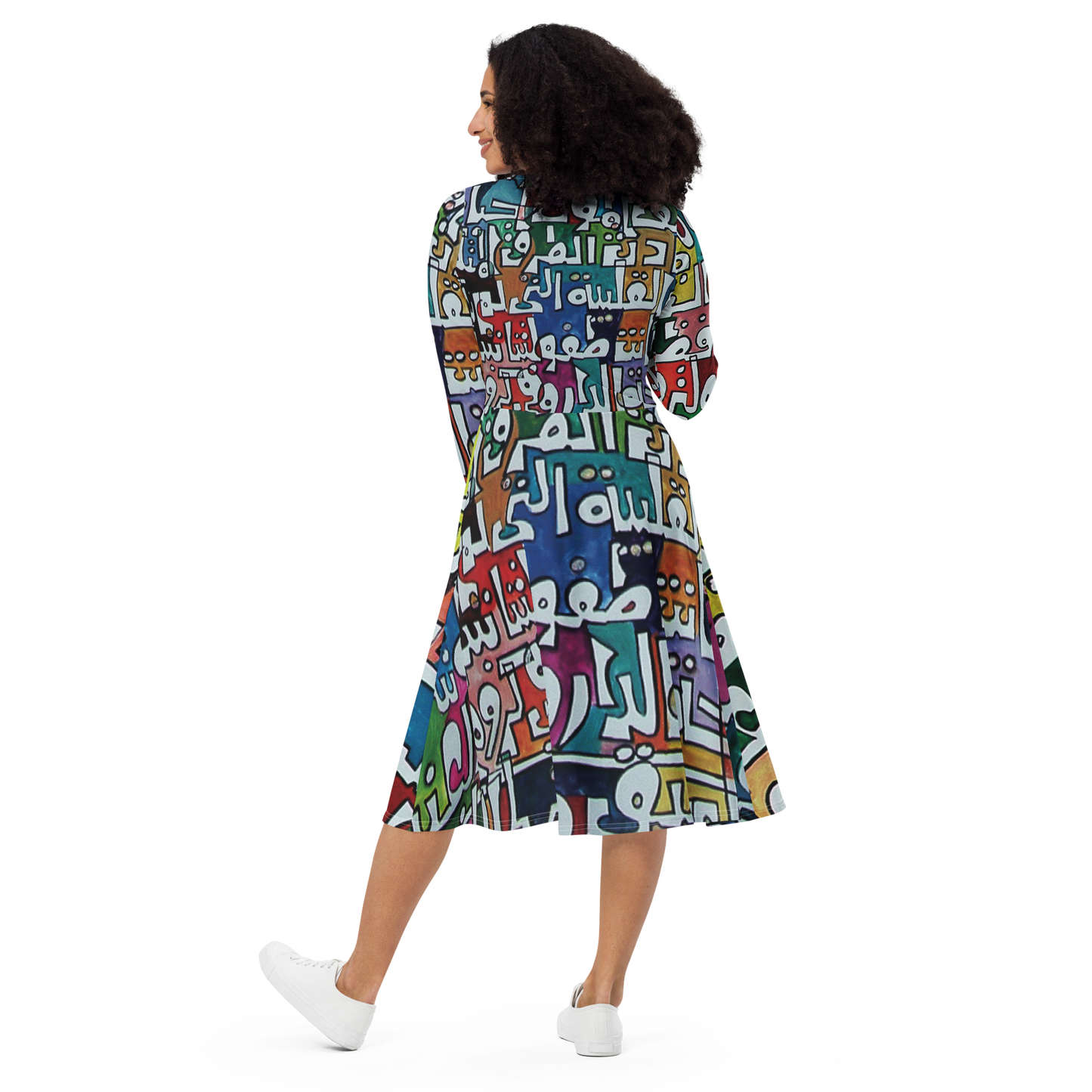 Letters of Identity | Long Sleeve Midi Dress