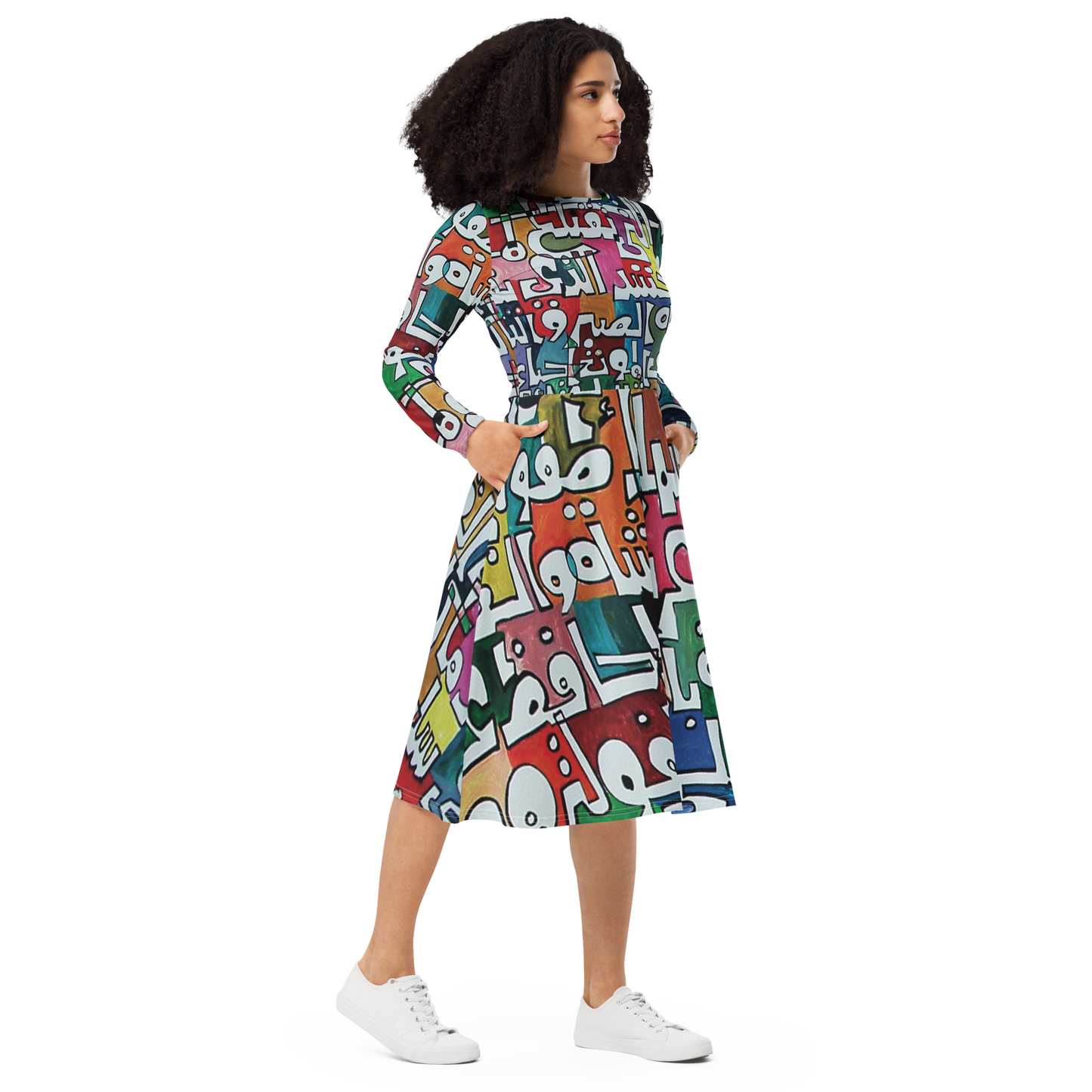 Letters of Identity | Long Sleeve Midi Dress