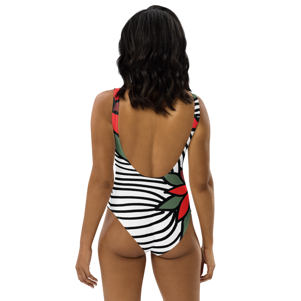 Christmas Flowers | One-Piece Swimsuit