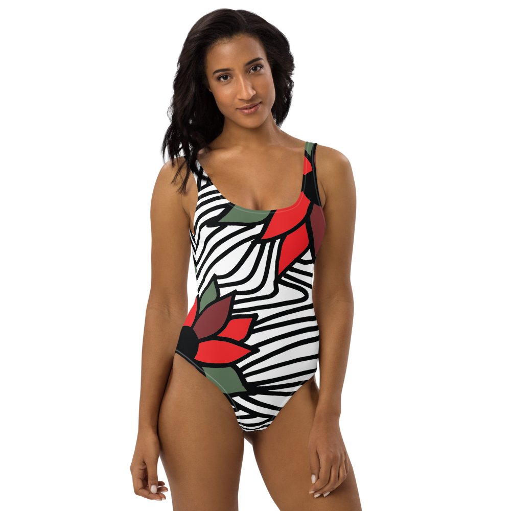 Christmas Flowers | One-Piece Swimsuit