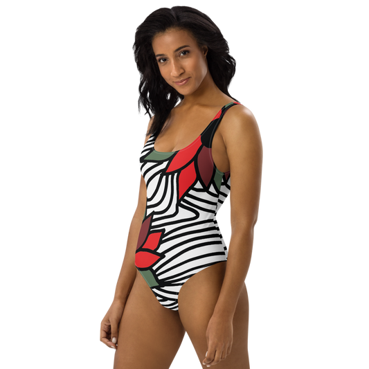 Christmas Flowers | One-Piece Swimsuit