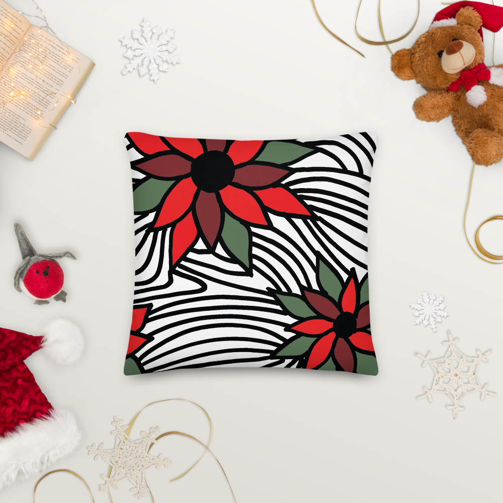 Christmas Flowers | Pillow