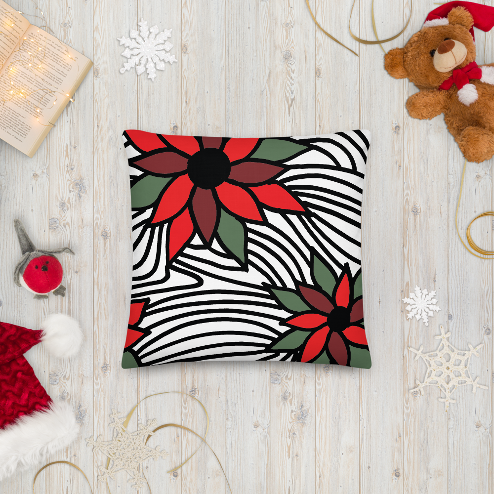 Christmas Flowers | Pillow