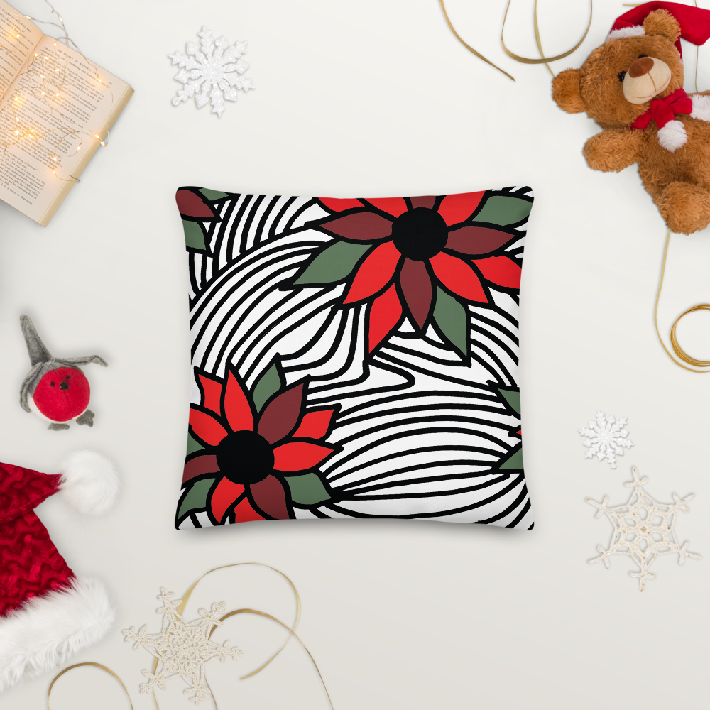 Christmas Flowers | Pillow