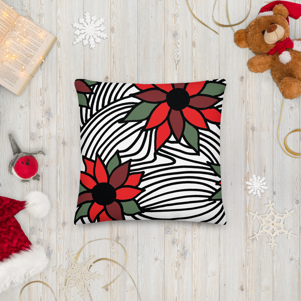 Christmas Flowers | Pillow