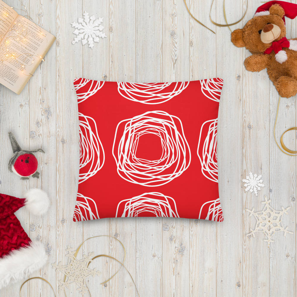 Red Flowers | Pillow