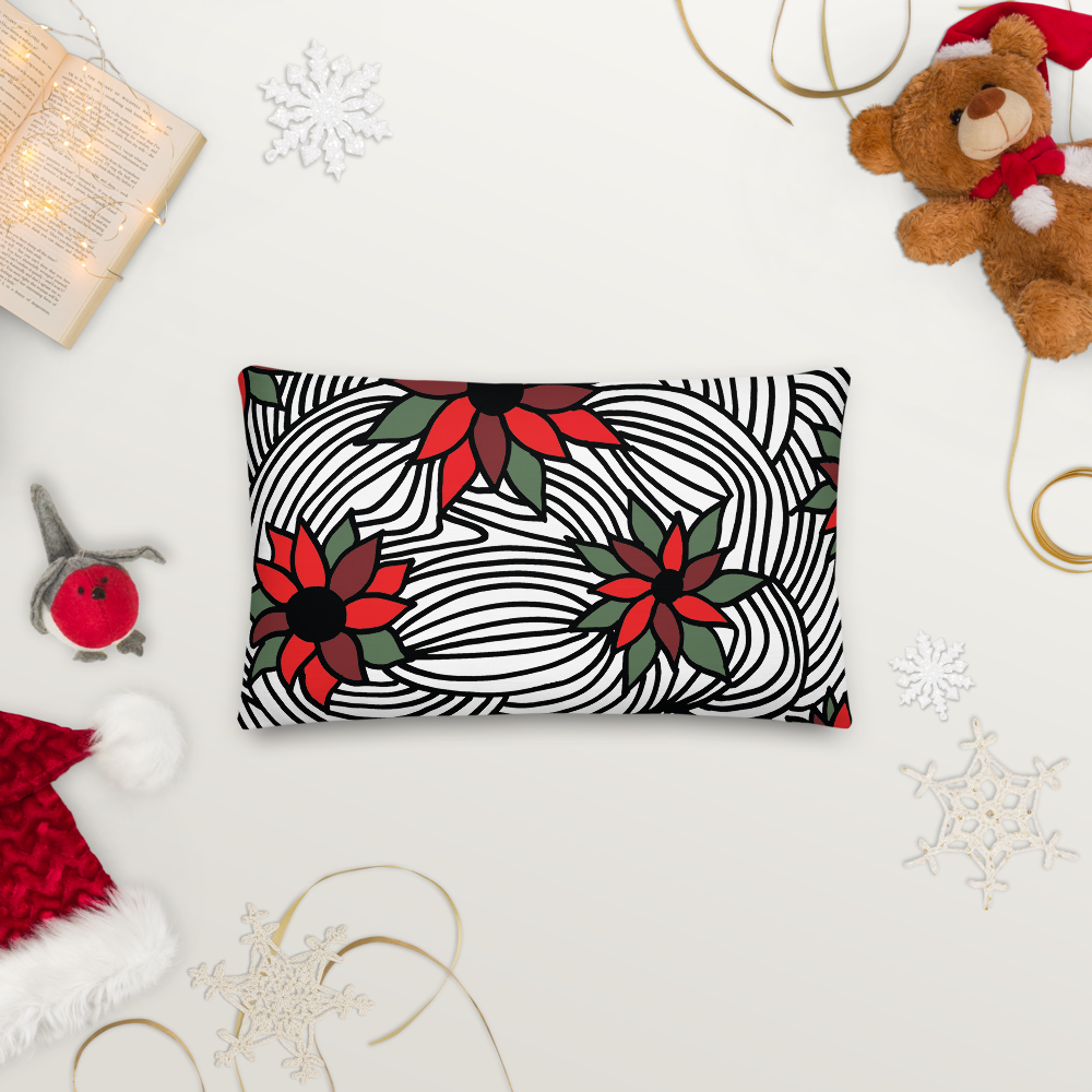Christmas Flowers | Pillow