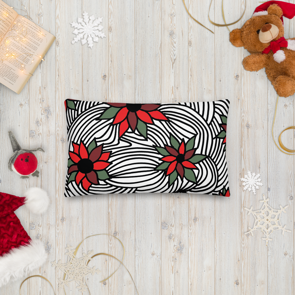 Christmas Flowers | Pillow