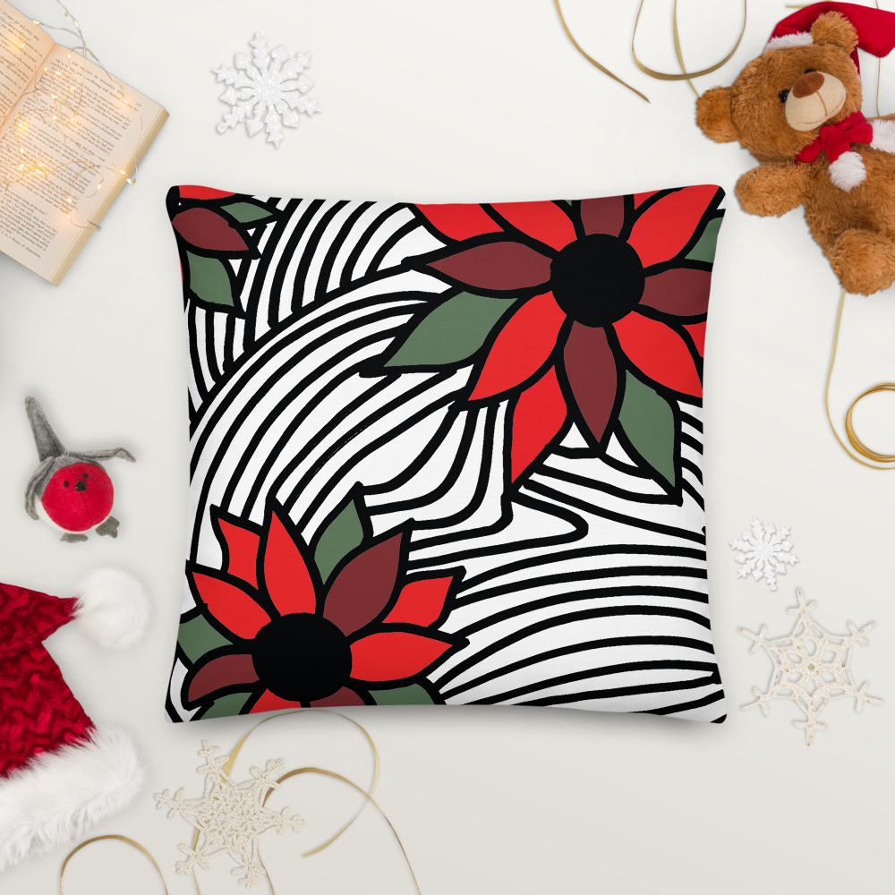 Christmas Flowers | Pillow