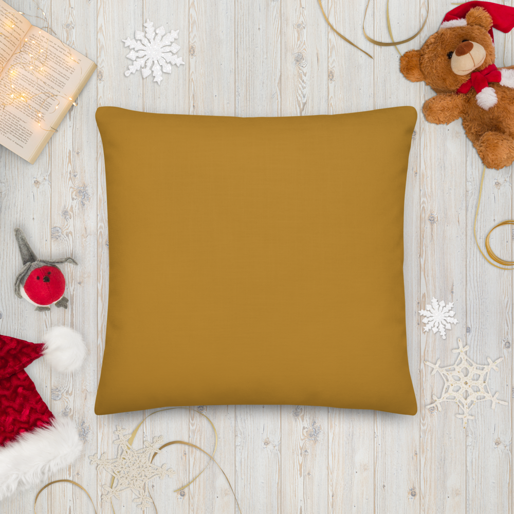 Golden Eye Christmas | Pillow