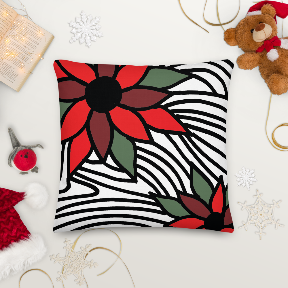 Christmas Flowers | Pillow