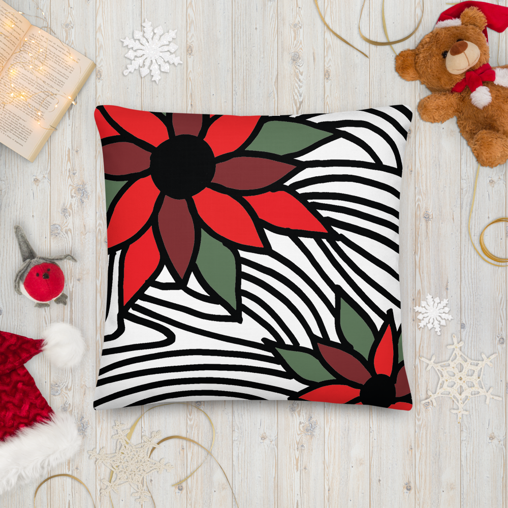 Christmas Flowers | Pillow