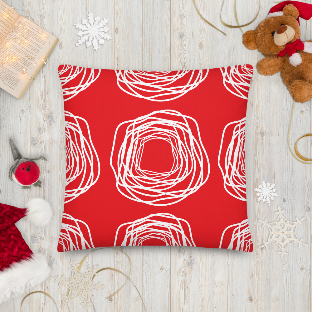 Red Flowers | Pillow