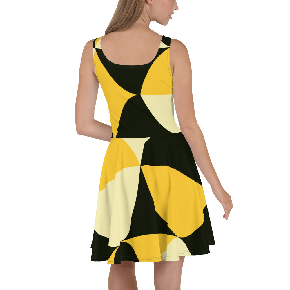 Yellow and Black Eggs | Skater Dress