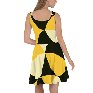 Yellow and Black Eggs | Skater Dress