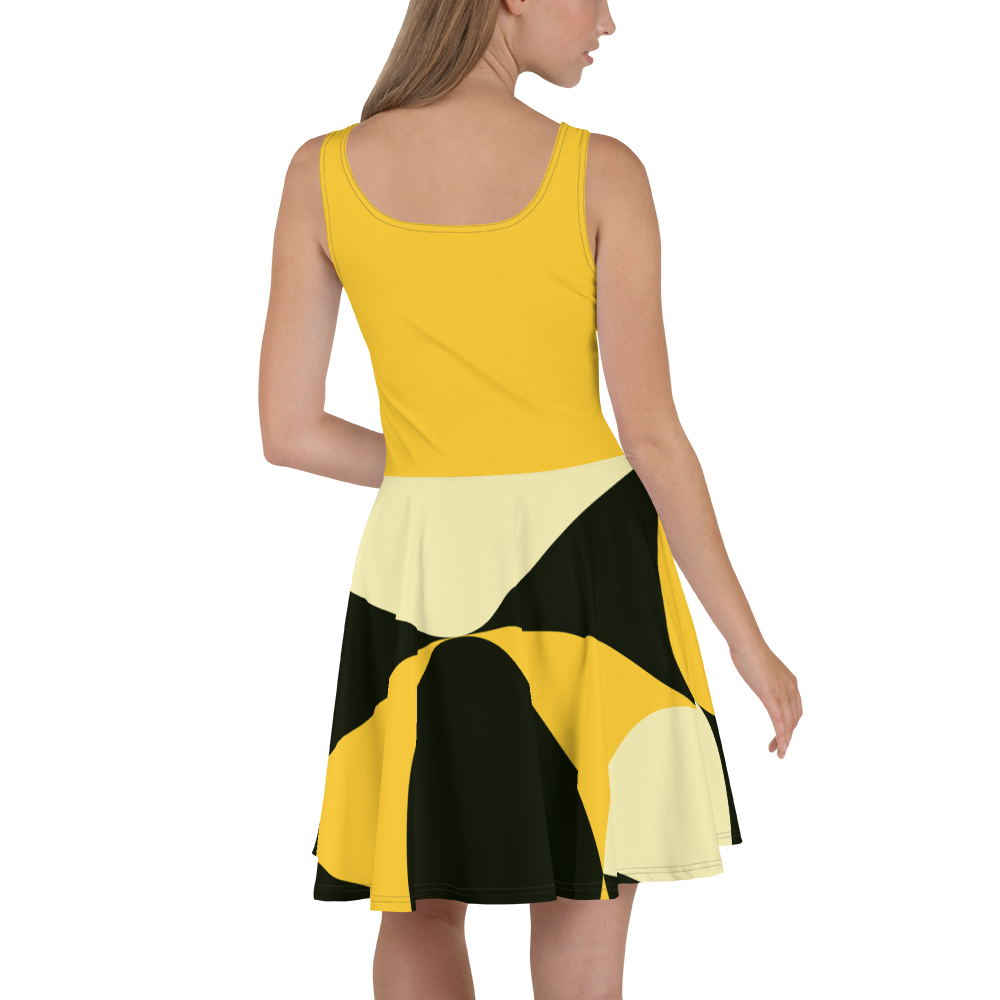 Yellow and Black Eggs | Skater Dress