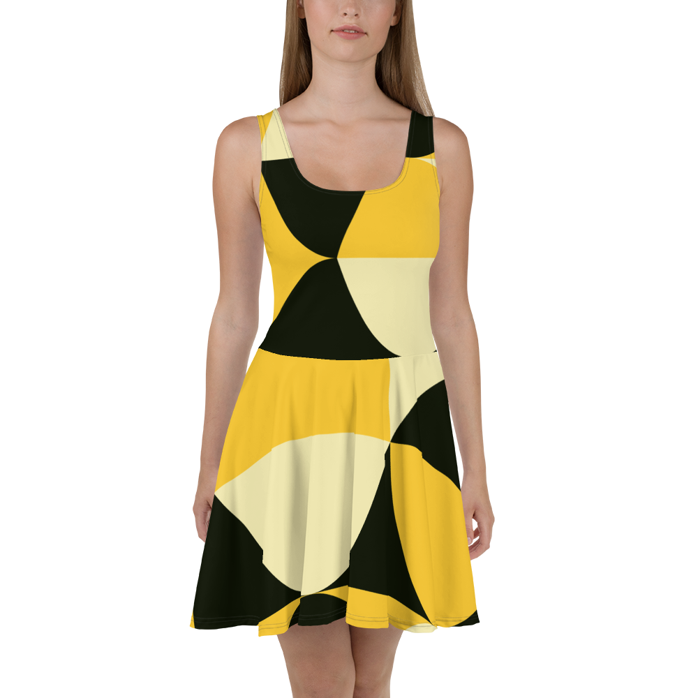 Yellow and Black Eggs | Skater Dress