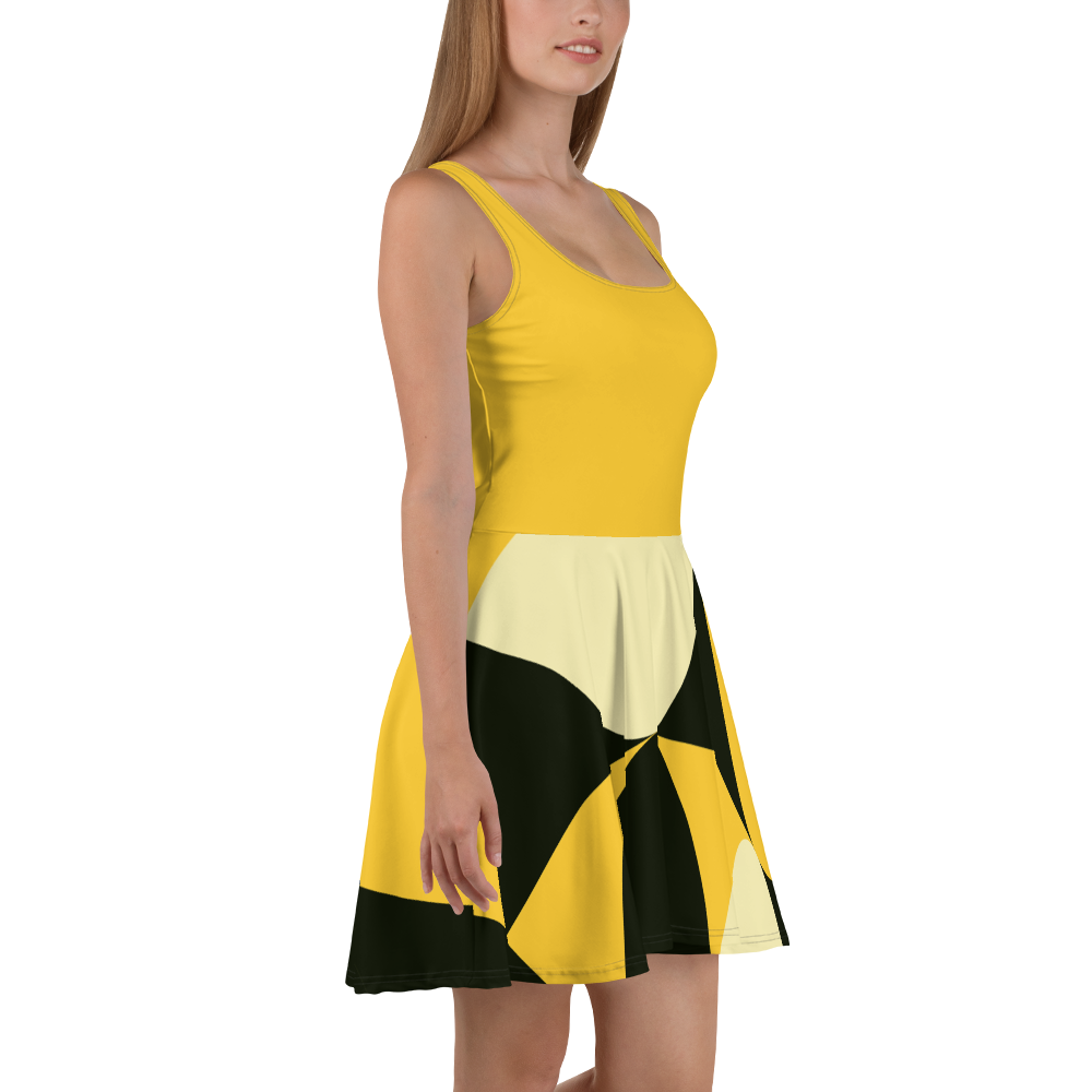 Yellow and Black Eggs | Skater Dress