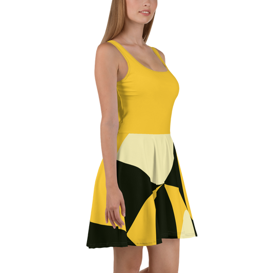 Yellow and Black Eggs | Skater Dress