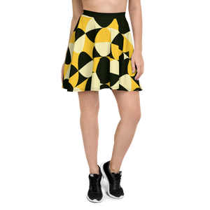 Yellow and Black Eggs | Skater Skirt