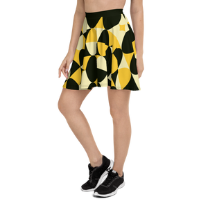 Yellow and Black Eggs | Skater Skirt