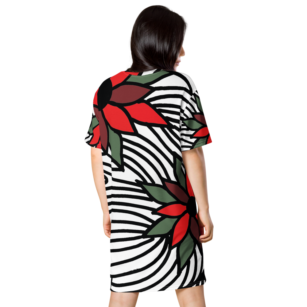 Christmas Flowers | T-Shirt Dress