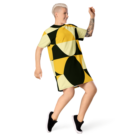 Yellow and Black Eggs | T-Shirt Dress
