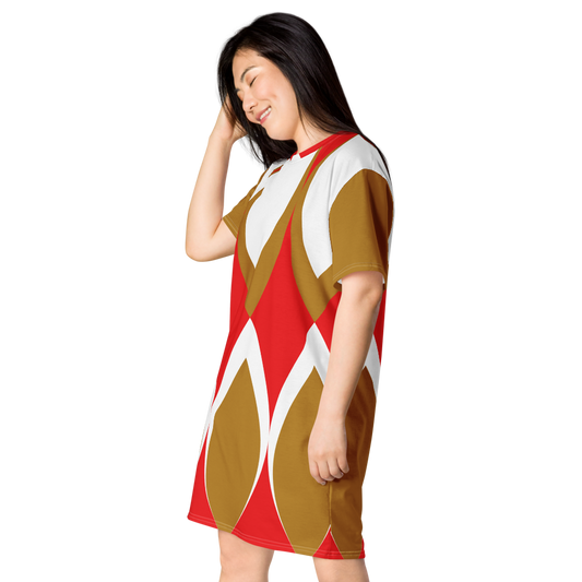 Golden Eye Christmas | T-Shirt Dress