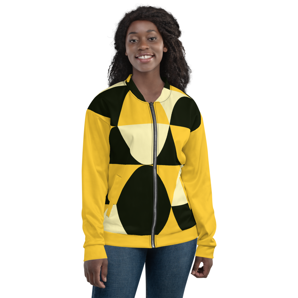 Yellow and Black Eggs | Bomber Jacket