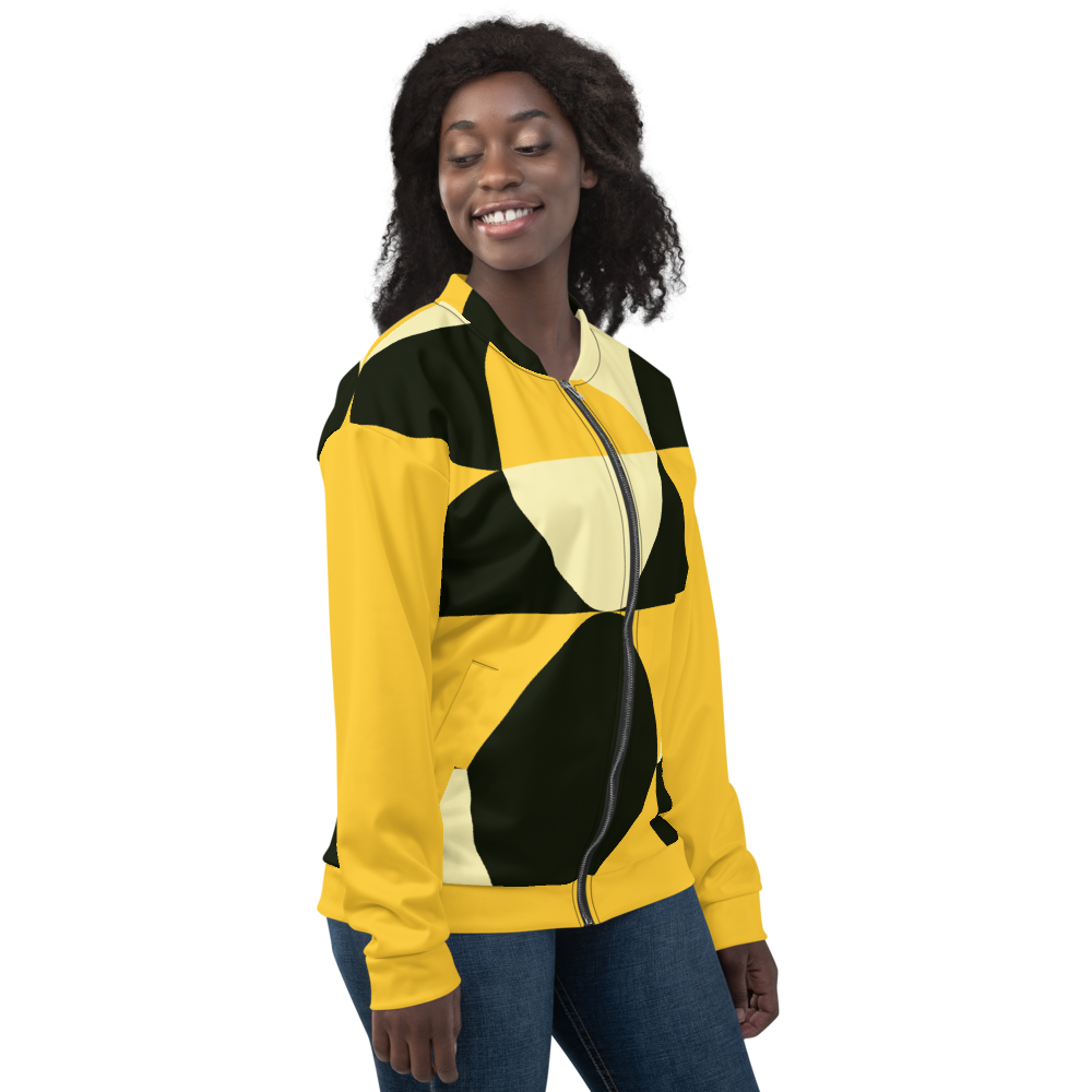 Yellow and Black Eggs | Bomber Jacket
