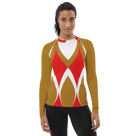 Golden Eye Christmas | Women's Rash Guard