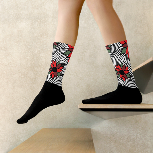 Christmas Flowers | Socks