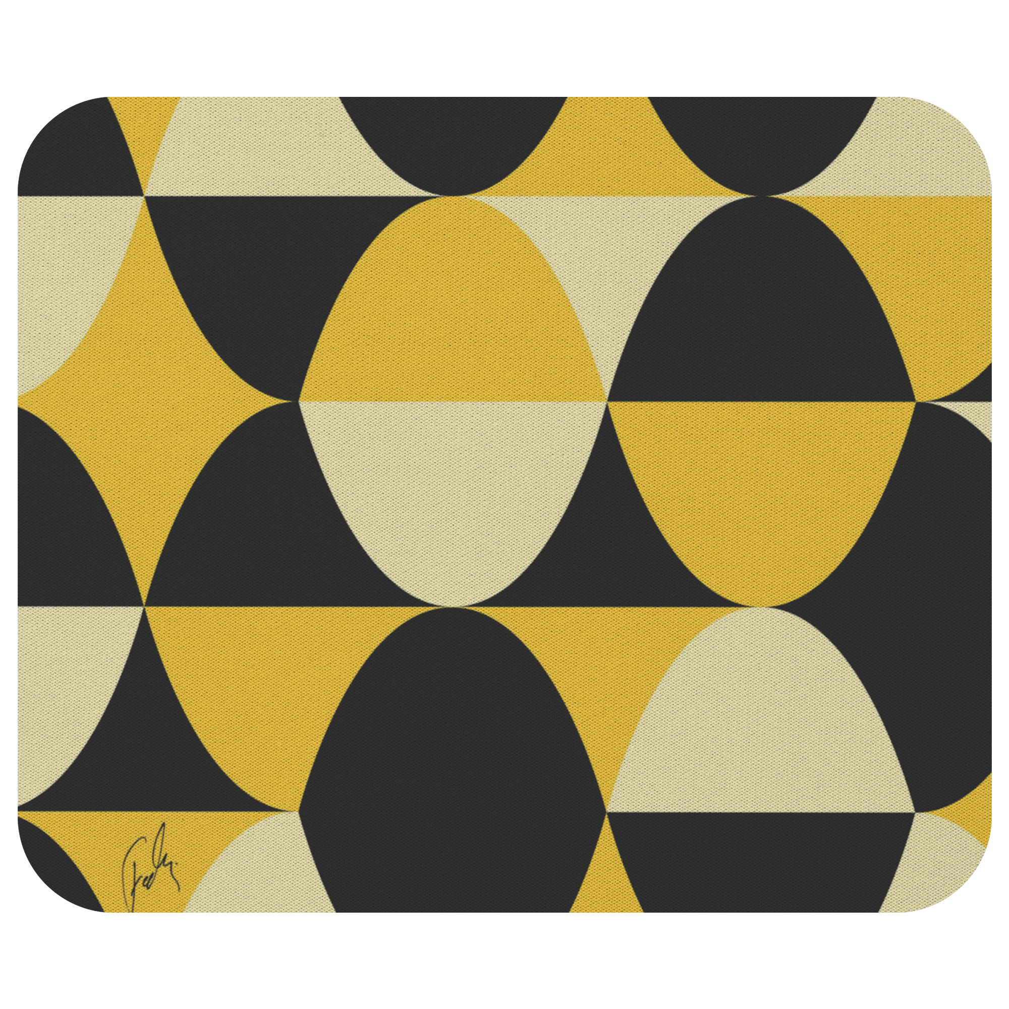 Yellow and Black Eggs | Mousepad