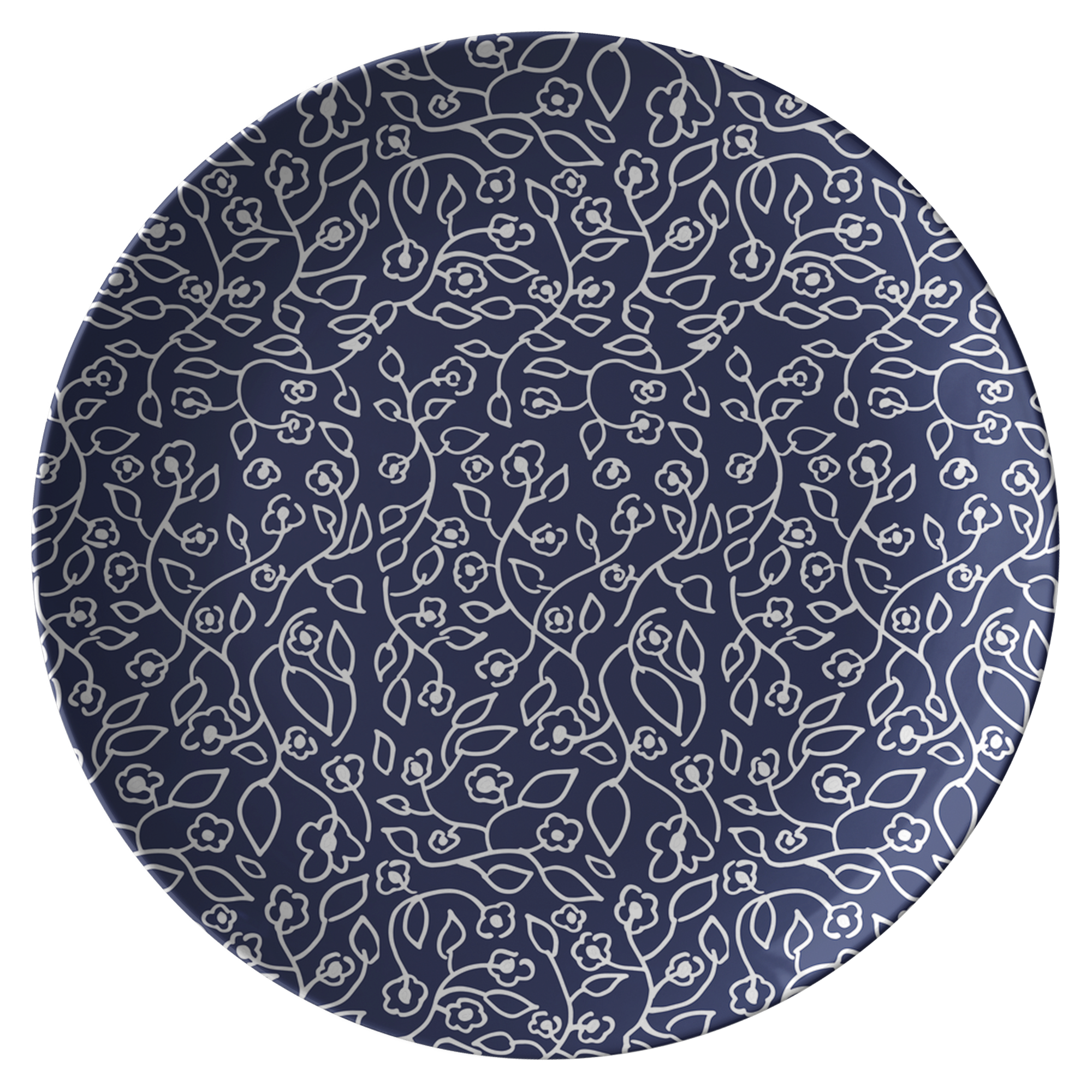 White Small Flowers | Plate