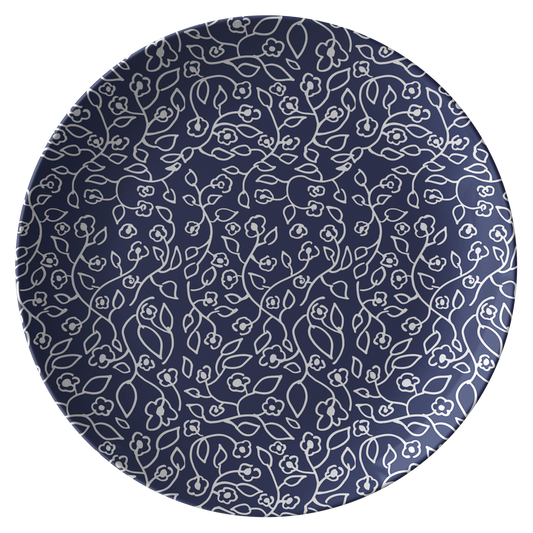 White Small Flowers | Plate