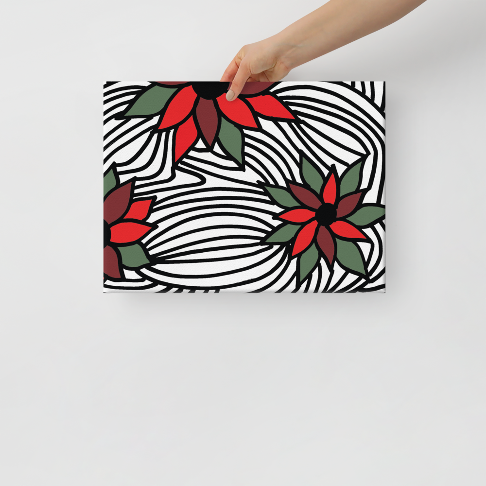 Christmas Flowers | Canvas