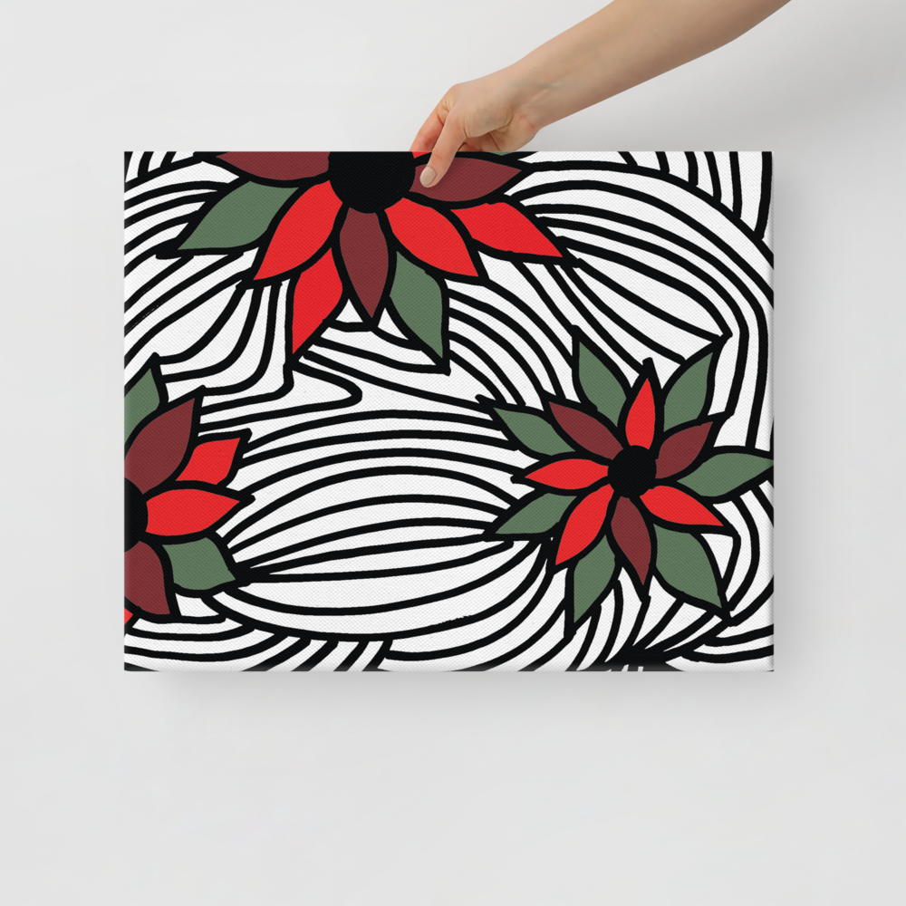 Christmas Flowers | Canvas