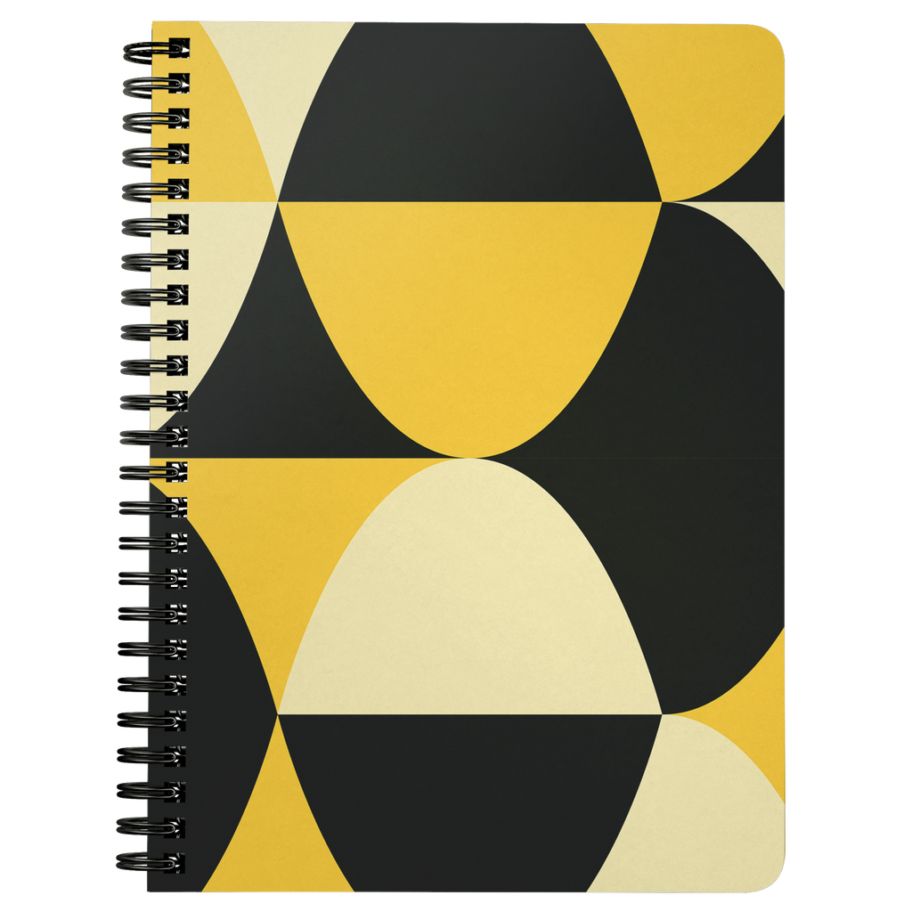 Yellow and Black Eggs | Spiralbound Notebook