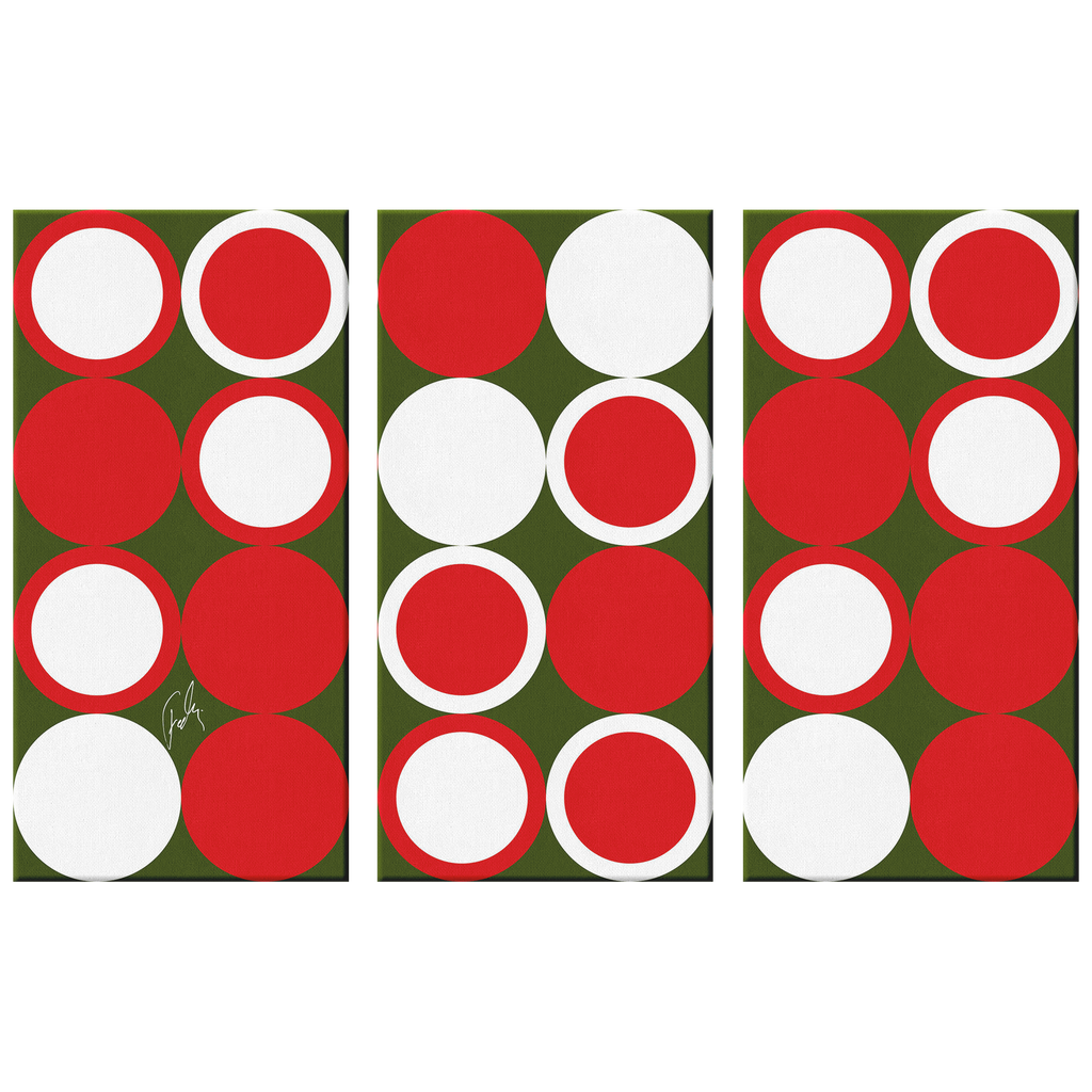 Christmas Balls | 3 Piece Canvas