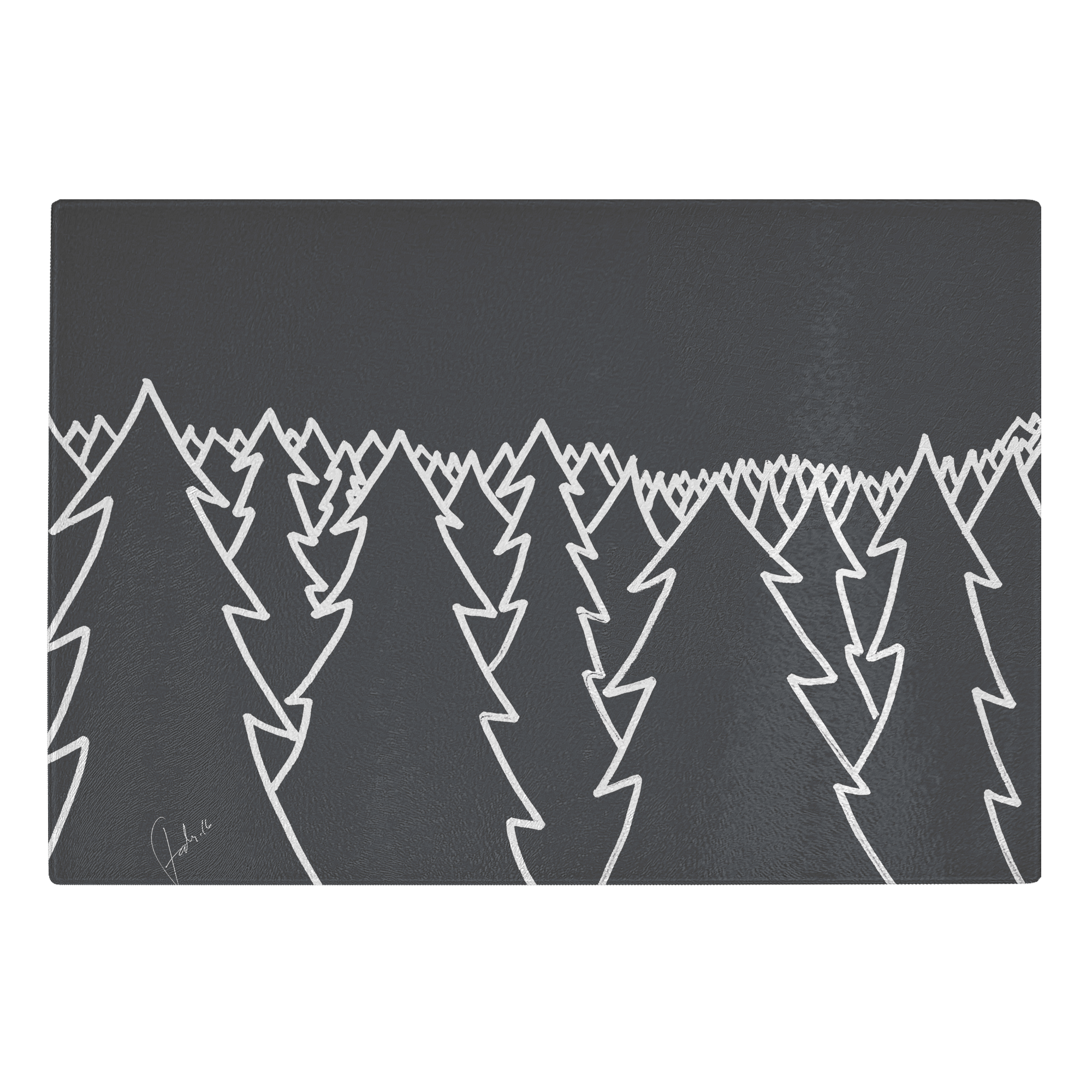 Dark Night | Glass Cutting Board