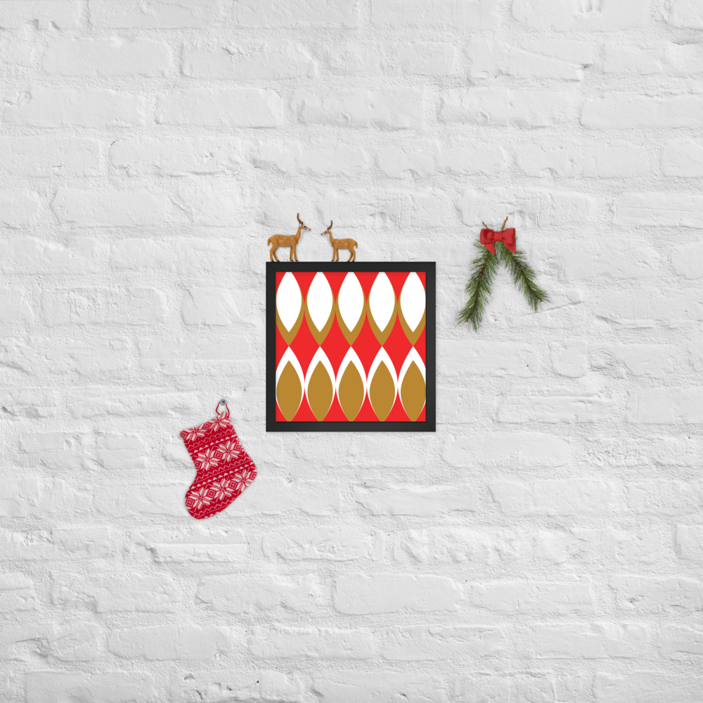 Golden Eye Christmas | Framed Poster