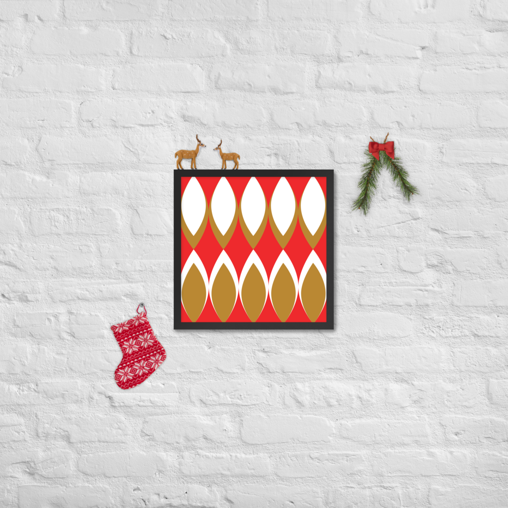 Golden Eye Christmas | Framed Poster
