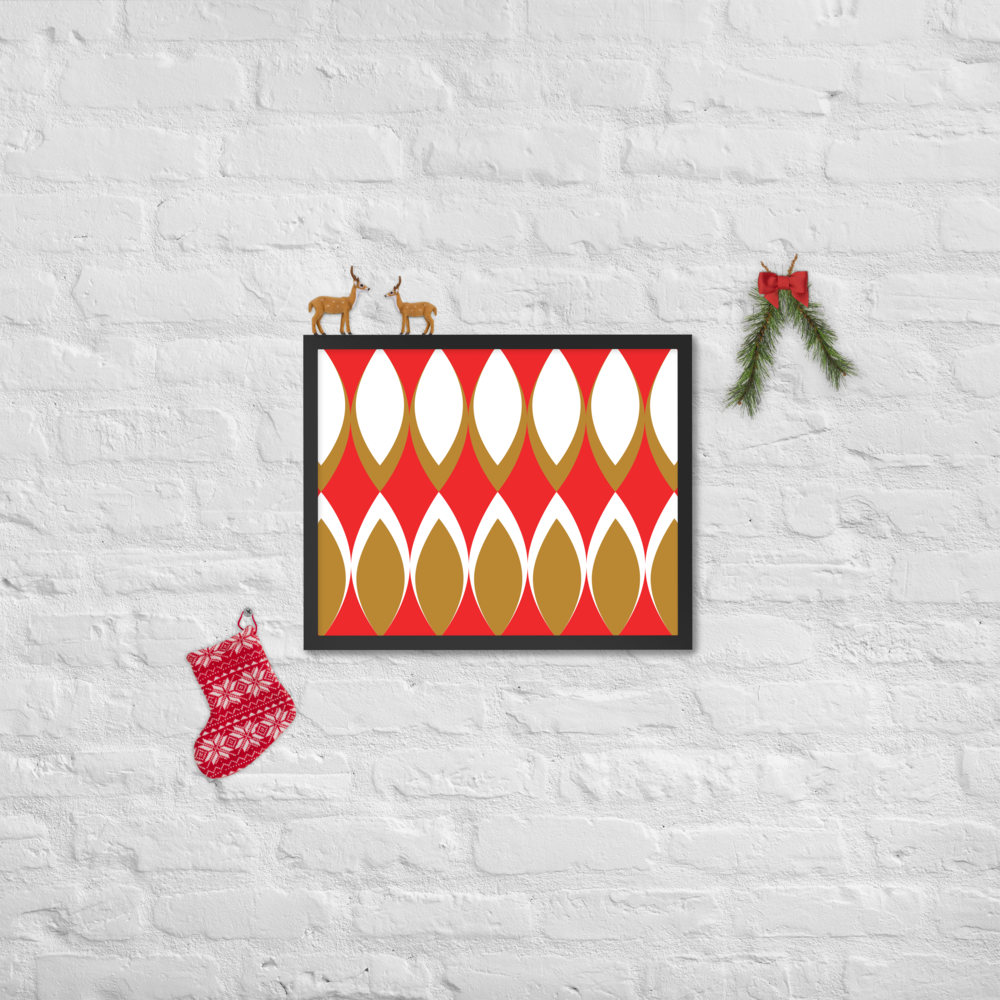 Golden Eye Christmas | Framed Poster