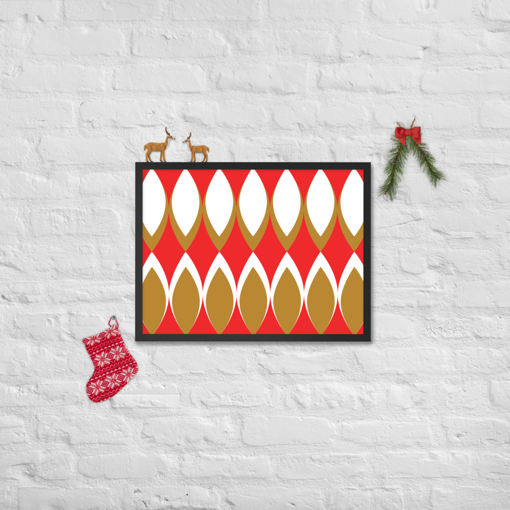 Golden Eye Christmas | Framed Poster