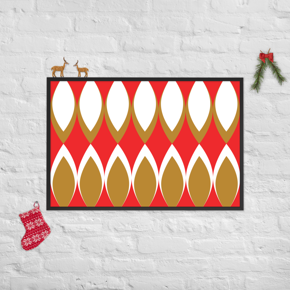 Golden Eye Christmas | Framed Poster