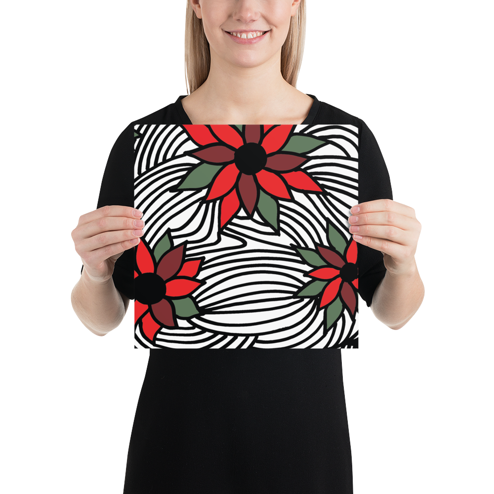 Christmas Flowers | Poster