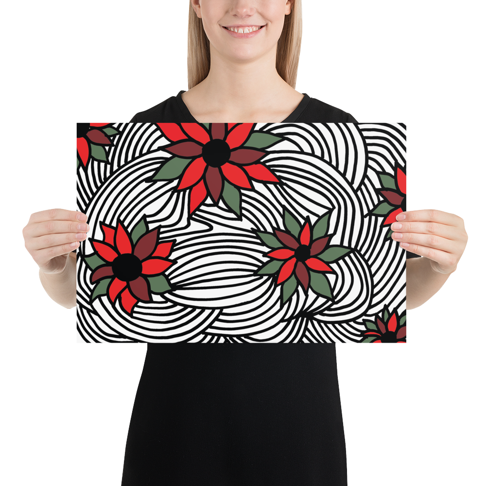 Christmas Flowers | Poster