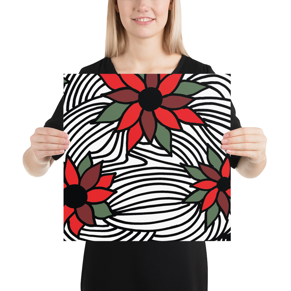 Christmas Flowers | Poster